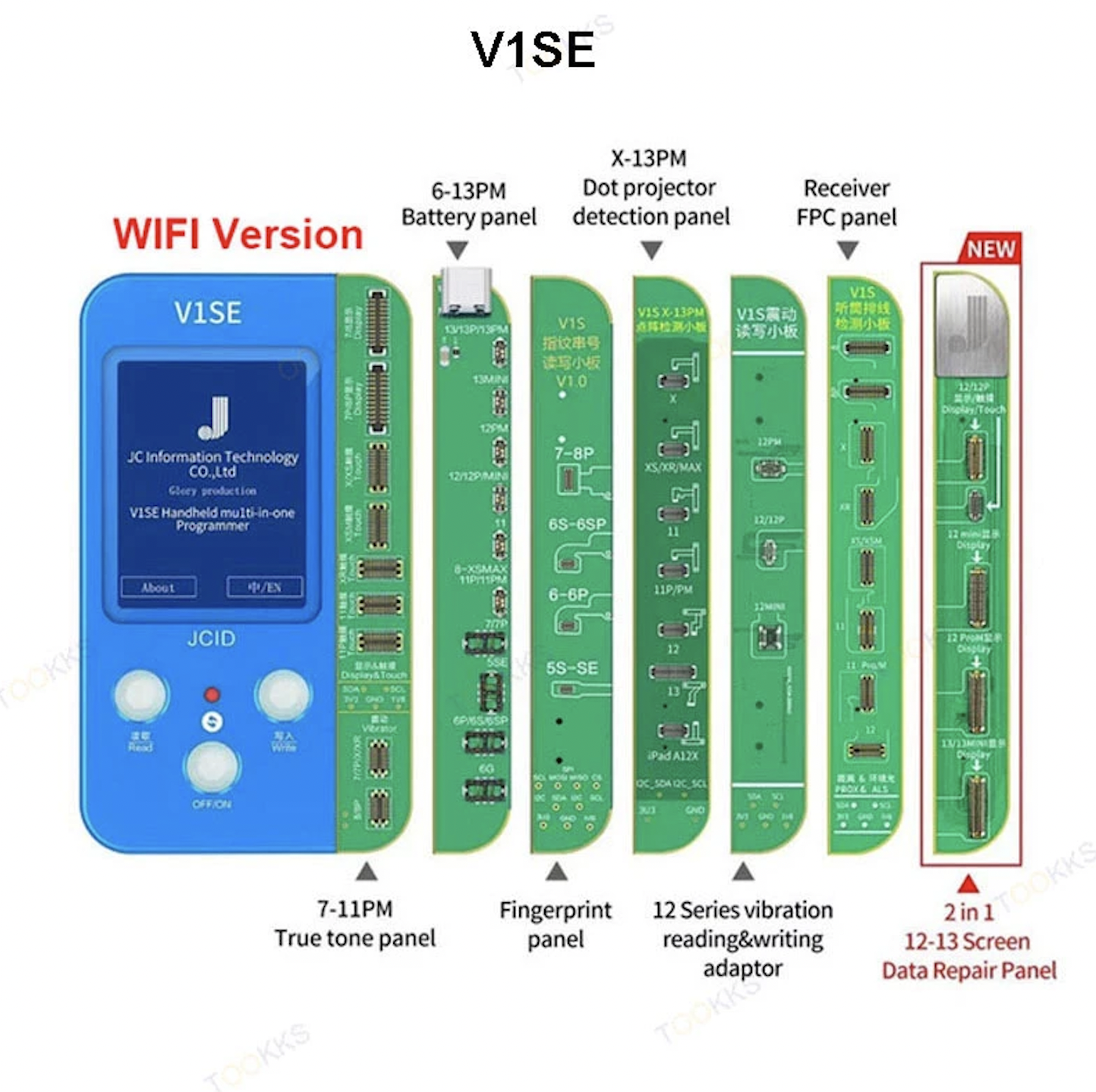 JCID V1SE Wifi Original Color Mobile Repair Programmer for iPhone 7/7P/8/8P/X/XR JCID V1SE Wifi Original Color Mobile Repair Programmer for iPhone 7/7P/8/8P/X/XR