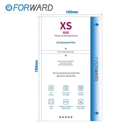 Pack de 20 films de protection "UV" Forward Zero - XS - 7 Pouces