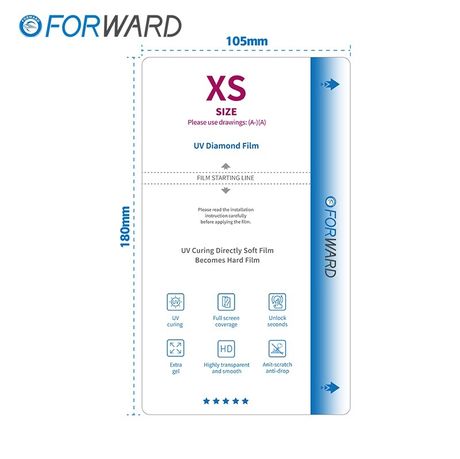 Pack de 20 films de protection "UV" Forward Zero - XS - 7 Pouces