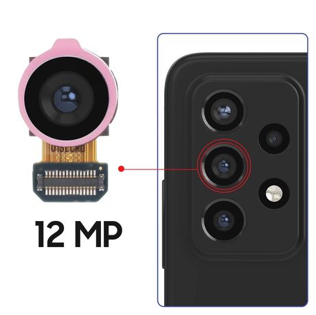 Caméra Arrière 12MP Ultra Grand Angle Galaxy A52/A52s/A54/A72
