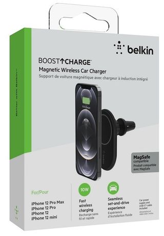Support Voiture Magsafe Noir 10W Belkin