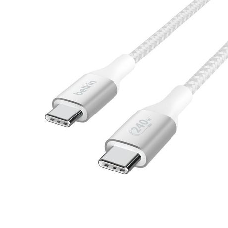 Câble USB-C vers USB-C 240W 1m (Blanc) Belkin