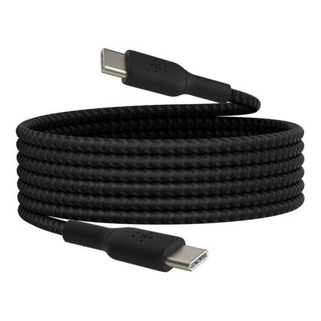 Câble Tressé USB-C vers USB-C 2m (Noir) Belkin