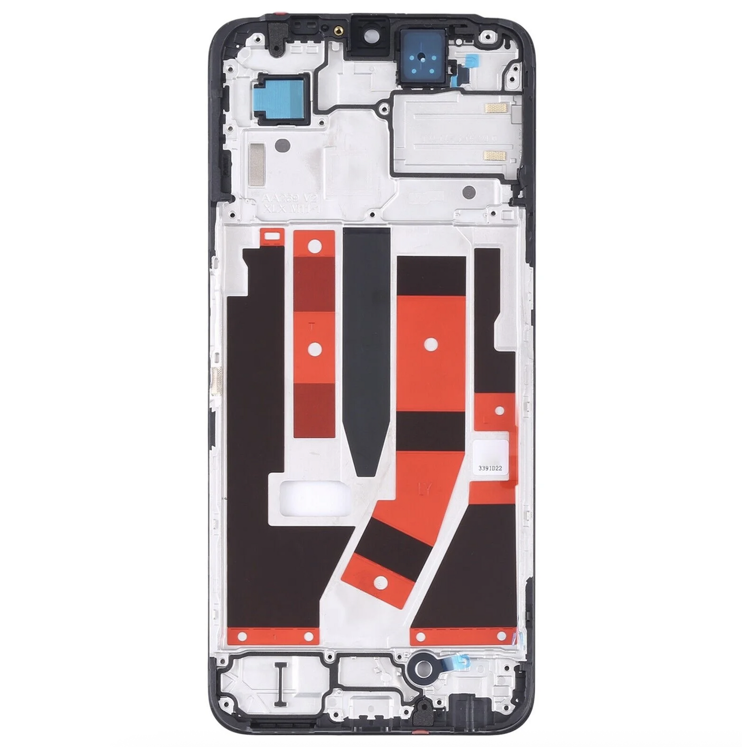Écran LCD Oled + Vitre Tactile Noire Sur Châssis Pour Oppo A77 5G (neuf)