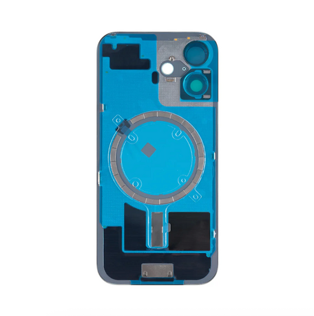 Vitre Arrière Complète Bleu (Outremer) iPhone 16 (Avec MagSafe) (Sans Logo)