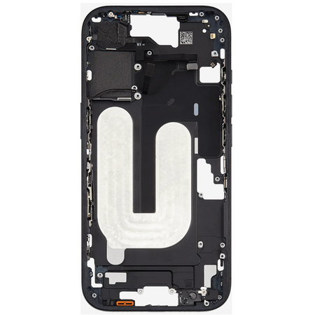 Châssis Central Noir iPhone 16 Avec Nappe Allumage