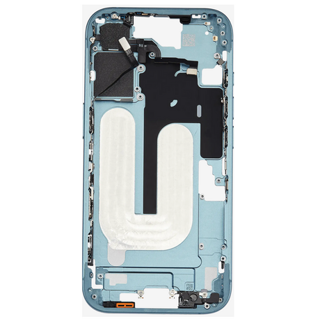 Châssis Central Sarcelle iPhone 16 Avec Nappe Allumage