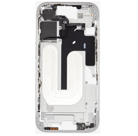Châssis Central Blanc iPhone 16 Plus Avec Nappe Allumage