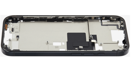 Châssis Central Noir iPhone 16 Pro Avec Nappe Allumage