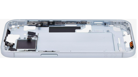 Châssis Central Bleu iPhone 15 Avec Nappe Allumage