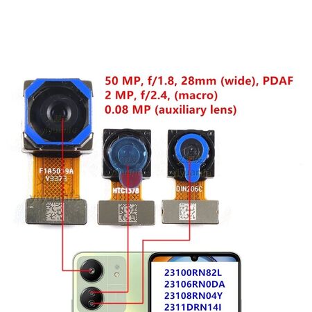 Caméra Auxiliaire 0.08Mp Xiaomi Redmi 13C 5G