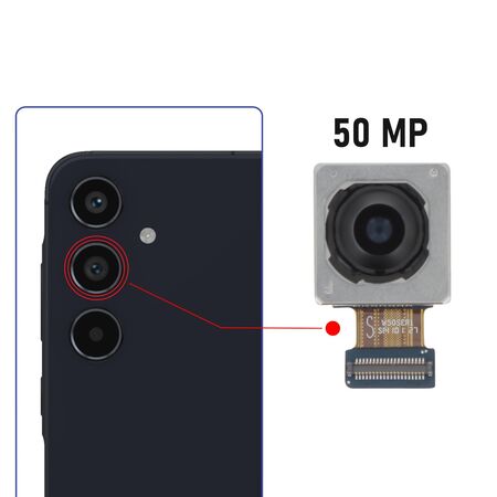 Caméra Arrière 50Mp Pour Samsung Galaxy A55 5G A556B