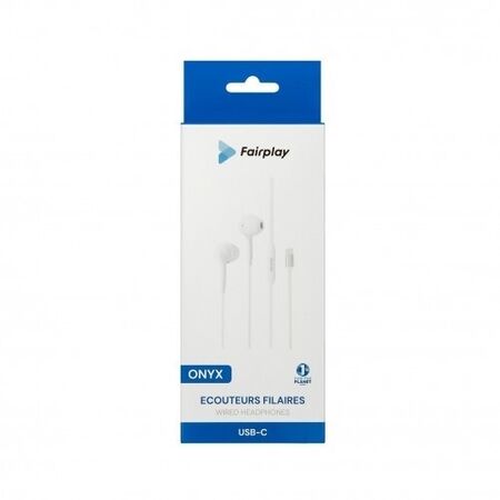Ecouteurs Filaires USB-C Fairplay Blanc