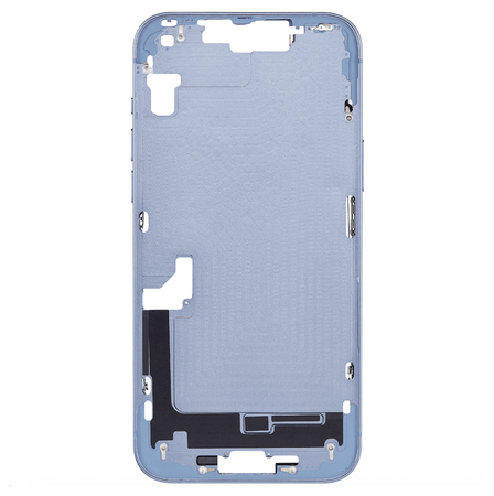 Châssis Central Bleu iPhone 14 Avec Nappe Allumage
