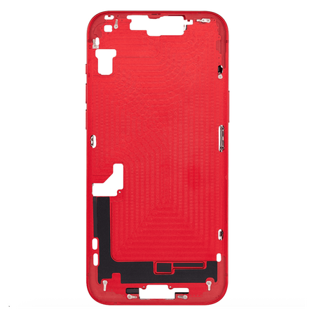Châssis Central Rouge iPhone 14 Avec Nappe Allumage