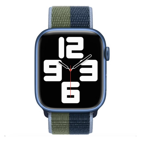 Bracelet Sport Loop Watch 41mm (Bleu Abysse/Vert Sauvage)