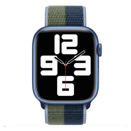 Bracelet Sport Loop Watch 41mm (Bleu Abysse/Vert Sauvage)
