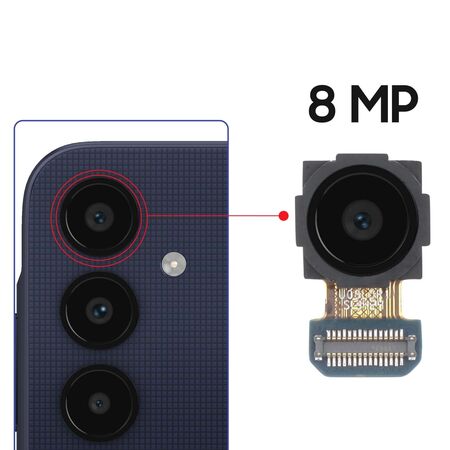 Caméra Arrière Grand Angle 8Mp Pour Samsung Galaxy A25 5G