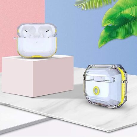 Boitier de Protection Crystal Bicolore pour AirPods 3 (Blanc)