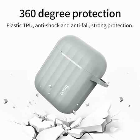 Boitier Hoco Gris ou Noir Pour AirPods 1 / 2