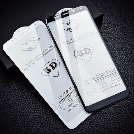 Verre Trempé 5D Intégral pour Xiaomi Redmi 5 Plus (Blanc)