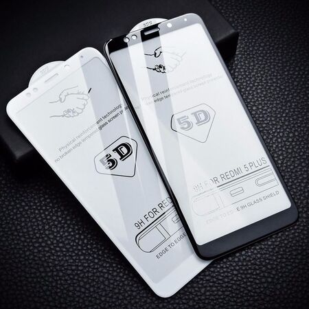Verre Trempé 5D Intégral pour Xiaomi Redmi 5 Plus (Noir)
