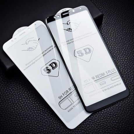 Verre Trempé 5D Intégral pour Xiaomi Redmi 5 Plus (Noir)