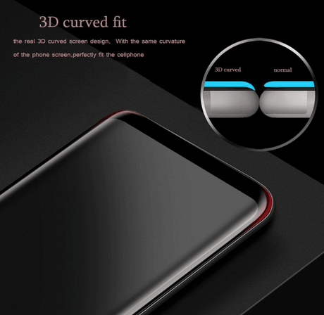 Verre Trempé 5D Intégral Transparent pour Samsung Galaxy S9 Plus