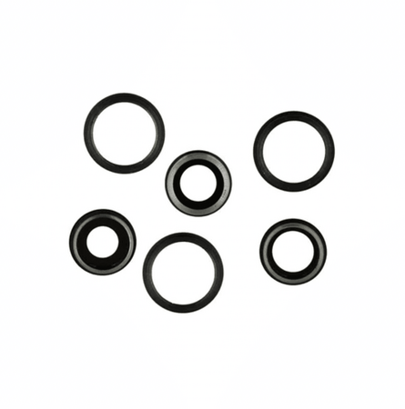 Lentille d'Appareil Photo Arrière avec Châssis pour iPhone 11 Pro / 11 Pro Max (Noir)