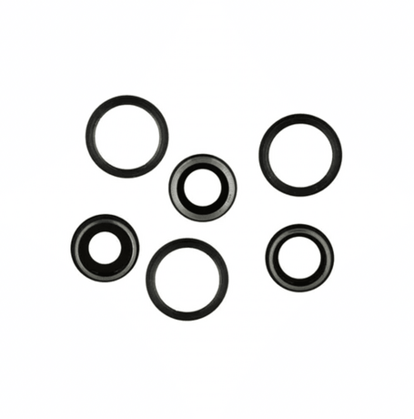 Lentille d'Appareil Photo Arrière avec Châssis pour iPhone 11 Pro / 11 Pro Max (Noir)