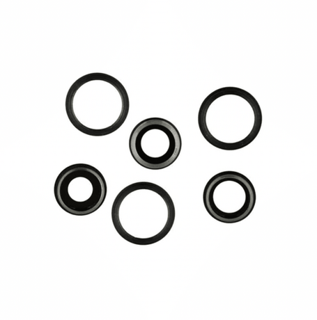 Lentille d'Appareil Photo Arrière avec Châssis pour iPhone 12 Pro Max (Noir)
