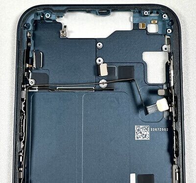 Châssis Central Noir iPhone 14 Avec Nappe Allumage