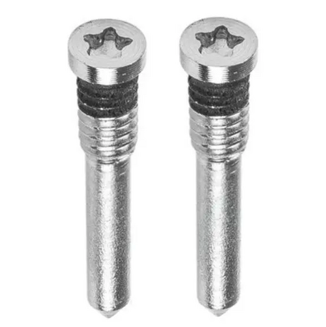 Kit de 2 Vis du Bas Pentalobe pour iPhone (X au 17 Pro Max) - Argent