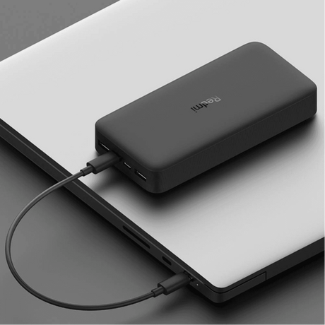Batterie Externe Xiaomi Redmi Power Bank 20000 mAh - Charge Rapide 18W USB-C & Micro-USB