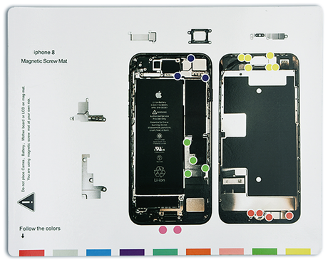 Patron Magnétique / Aide au Montage iPhone 8 / SE 2020 / SE 2022