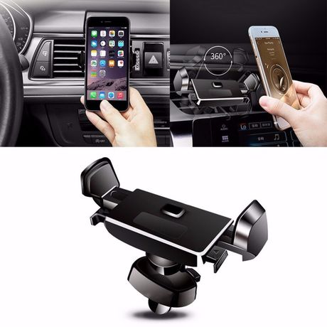 Support Voiture pour Ventilation Universel Noir