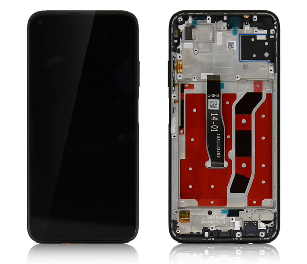 Ecran LCD / Vitre Tactile sur Châssis Huawei P40 Lite NOIR