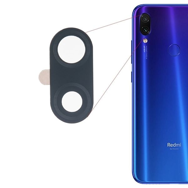 Lentille de protection en verre caméra arrière Xiaomi Redmi Note 7 avec adhésif
