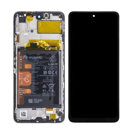 Écran LCD / Vitre Tactile sur Châssis Original Huawei PSmart 2021 Noir