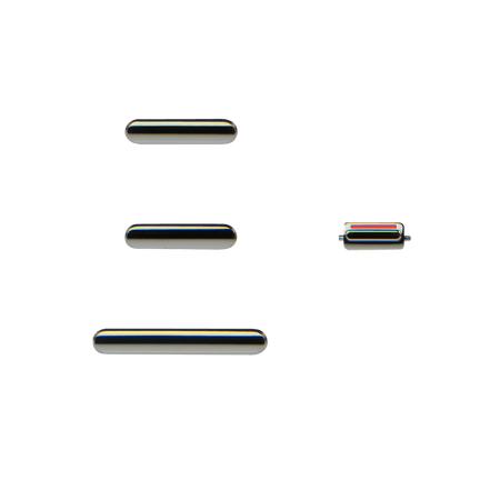 Lot Boutons Power / Volume / Vibreur Muet Argent