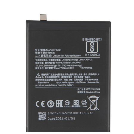 Batterie Neuve Compatible Xiaomi Mi 6X / Mi A2 BN36 3010 mAh
