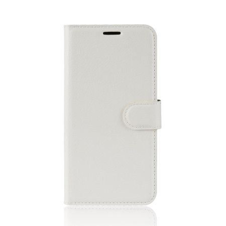 Coque Portefeuille Rabat / Magnétique Cuir Blanc iPhone X / XS