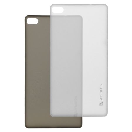 Lot 2 Coques TPU Huawei P8 Noir / Blanc