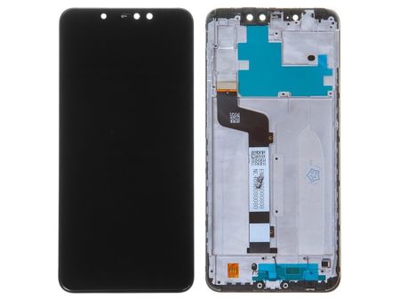 Ecran LCD / Vitre Tactile Sur Châssis Compatible Xiaomi Redmi Note 6 Pro Noir