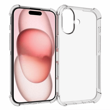 Coque TPU iPhone 16 Plus "Coins Renforcés" TRANSPARENT