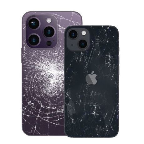 Vitre Arrière Pour IPhone 15 Pro Max - Noire Avec Logo, NFC, Flash (Neuf, Générique)