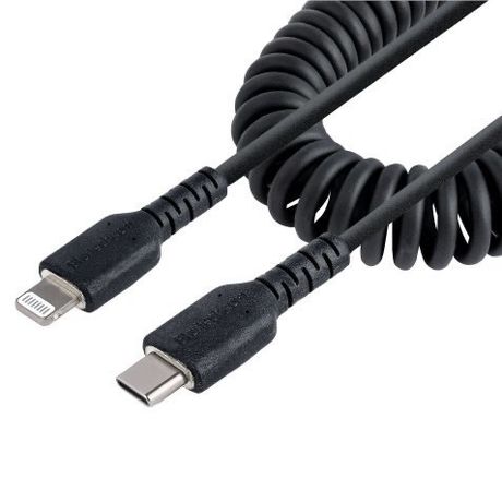 Câble "Twisted" Etirable USB vers Lightning Noir