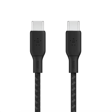Câble Tressé USB-C vers USB-C 2m (Noir) Belkin