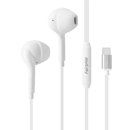 Ecouteurs Filaires USB-C Fairplay Blanc