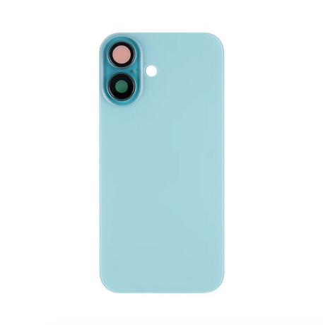 Vitre Arrière Complète Bleue (Sarcelle) iPhone 16 (Avec MagSafe) (Sans Logo)